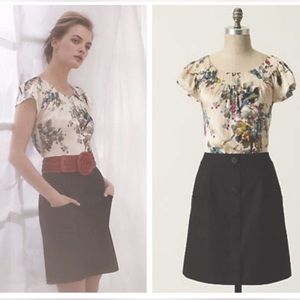 GUC Anthropologie Night Blooming Bird Dress by Tabitha (size 0)